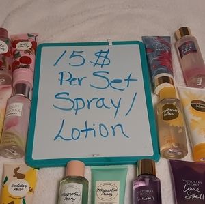 VS/PINK  spray/lotion set